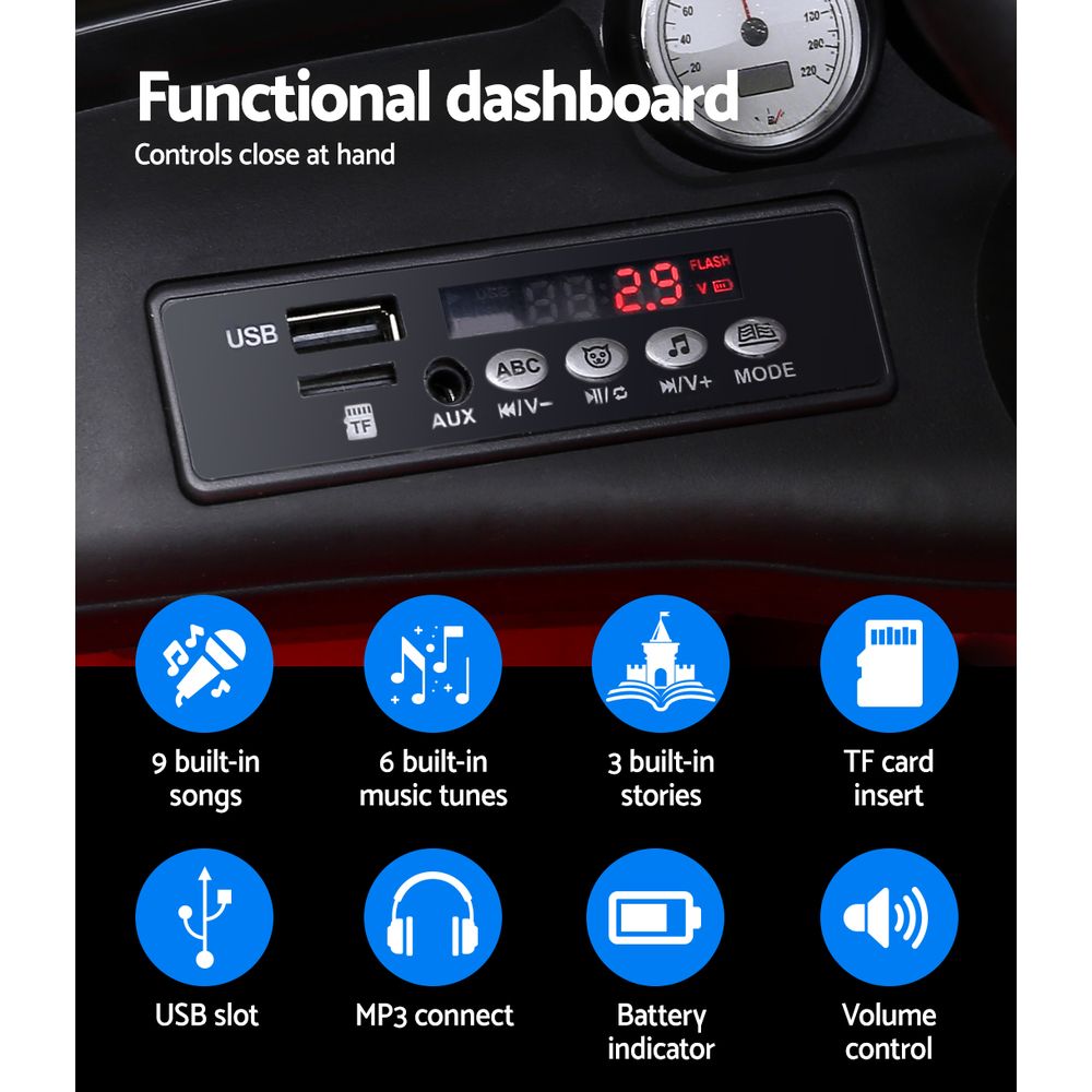 Rigo Kids start button Ride On Car - Red